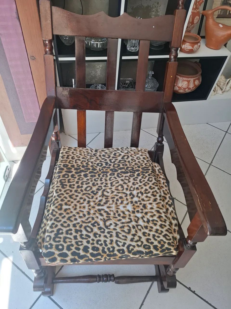 Cadeira balanço antiga - Foto 4