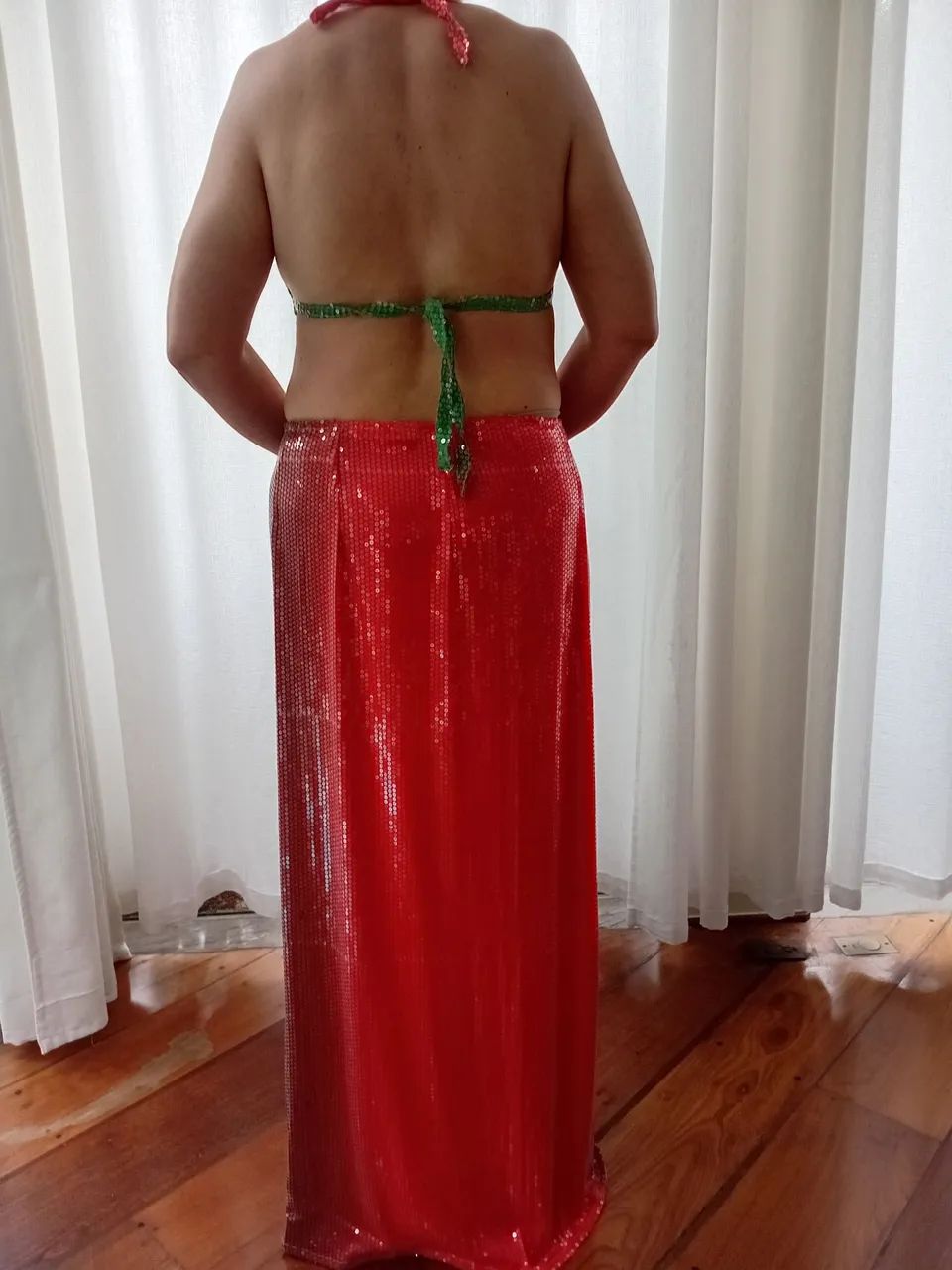 Saia e Blusa e Paetê para Dança - Foto 2