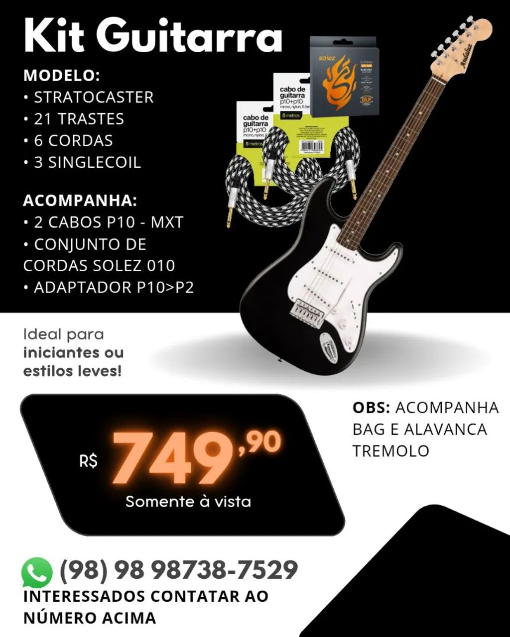 KIT Guitarra Stratocaster