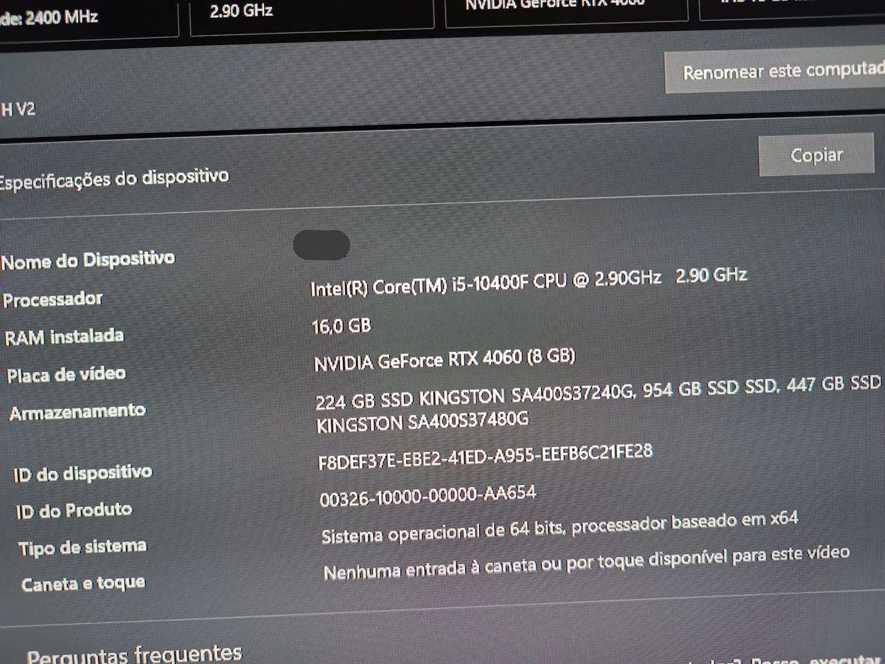 Pc Gamer RTX 4060 i5 10400f 16gb ram - Foto 6