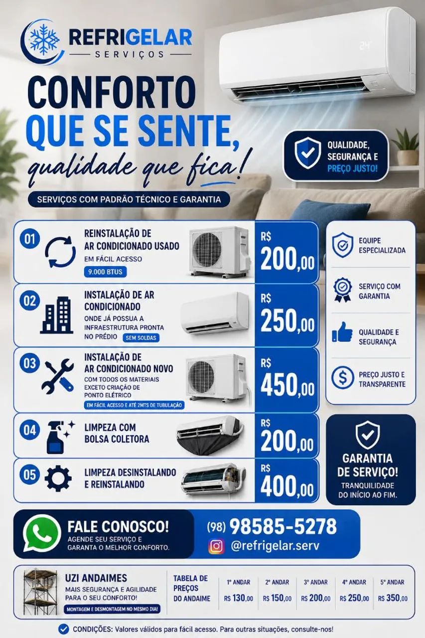 Instalação de Ar Condicionado 