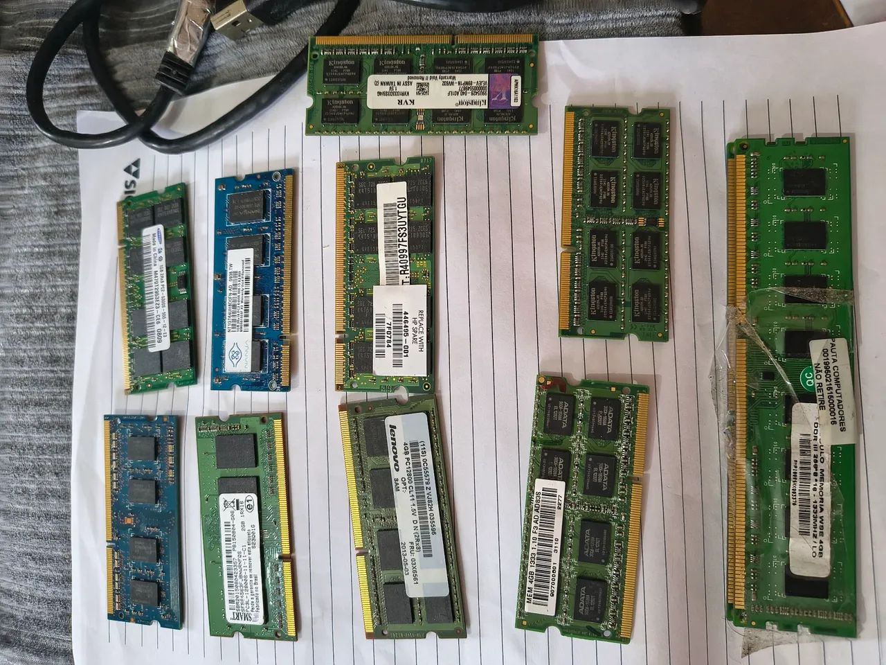 Memorias ram e hds 4g tenho cpu tambem 4g e 2g - Foto 3
