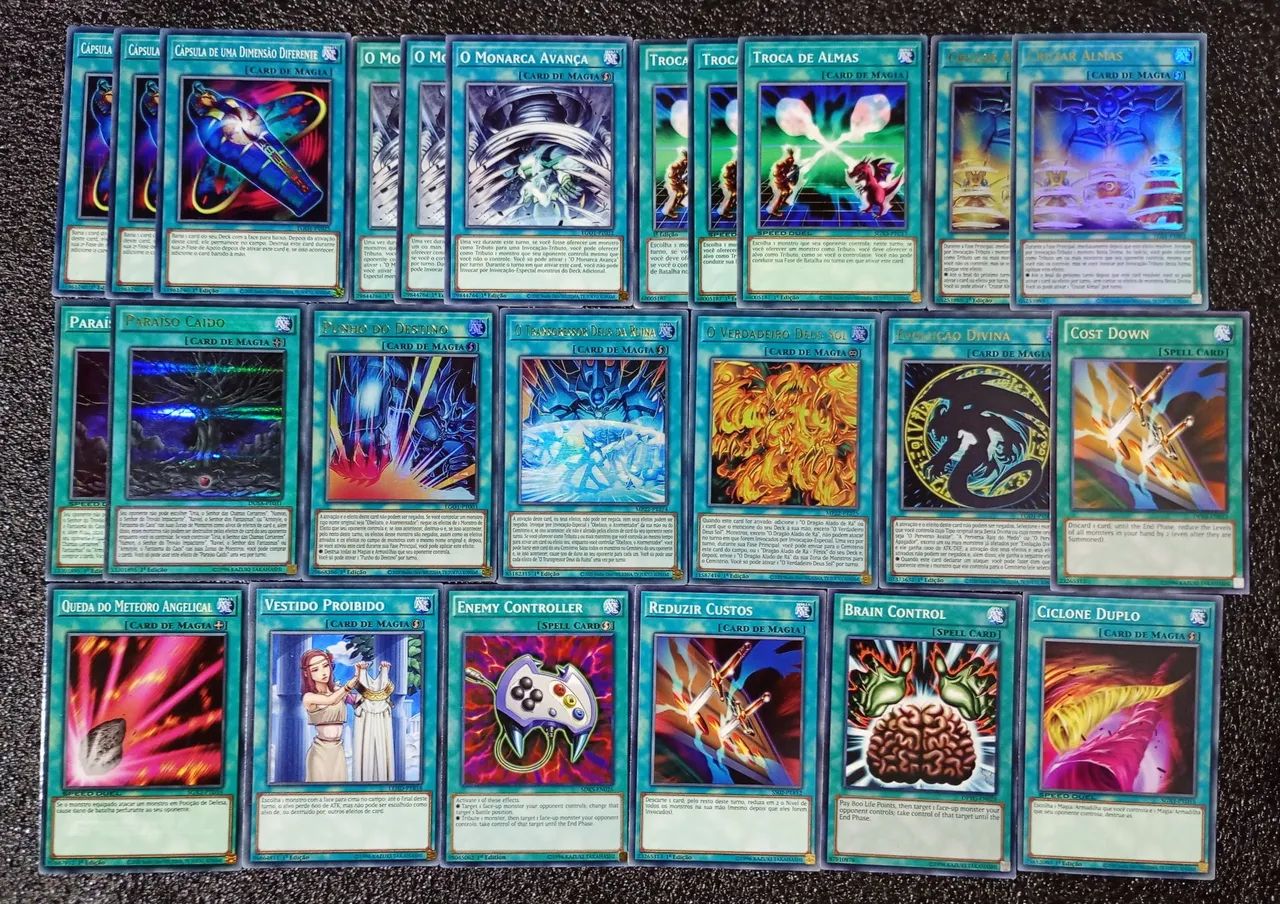 deck Obelisco O atormentador cartas originais de yu-gi-oh - Foto 3