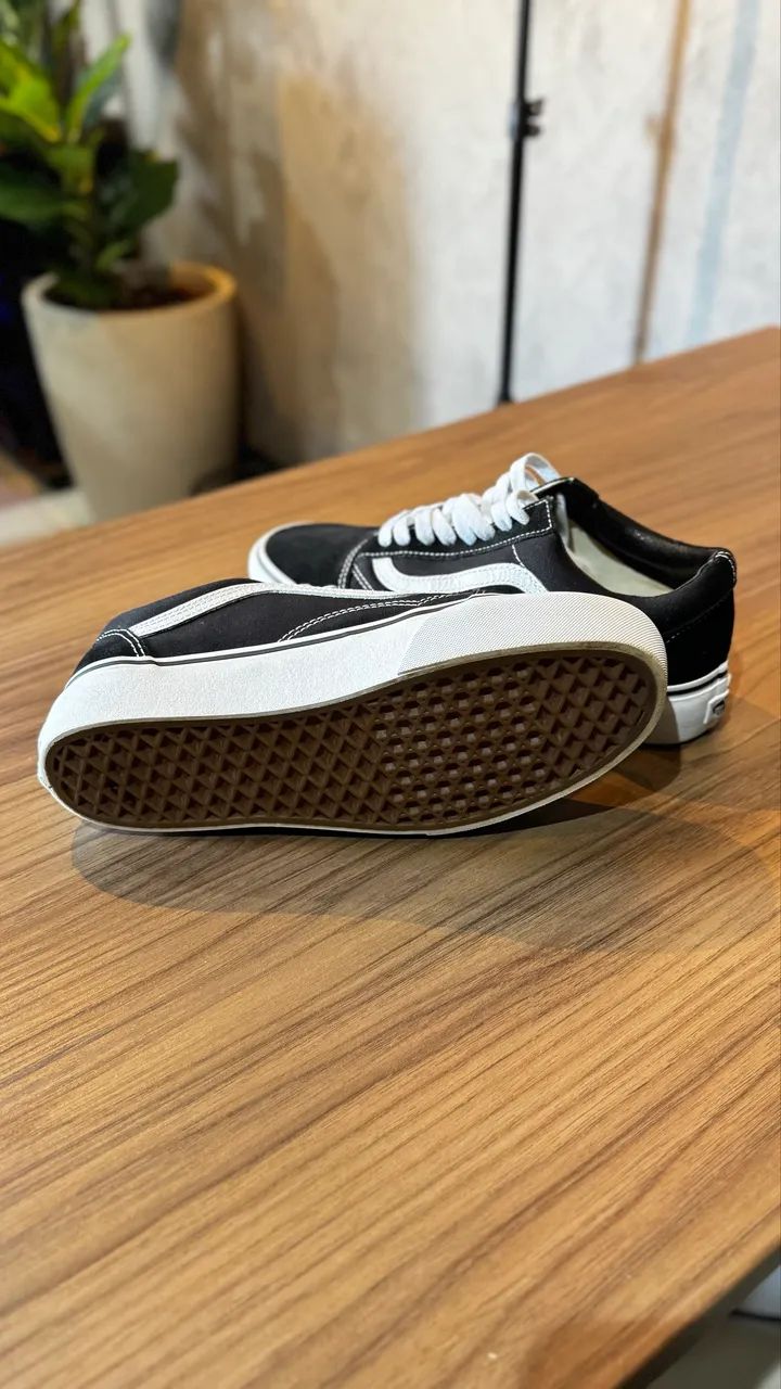 Tênis Old Skol Plataforma Black Whitr (VANS ORIGINAL) - Foto 2