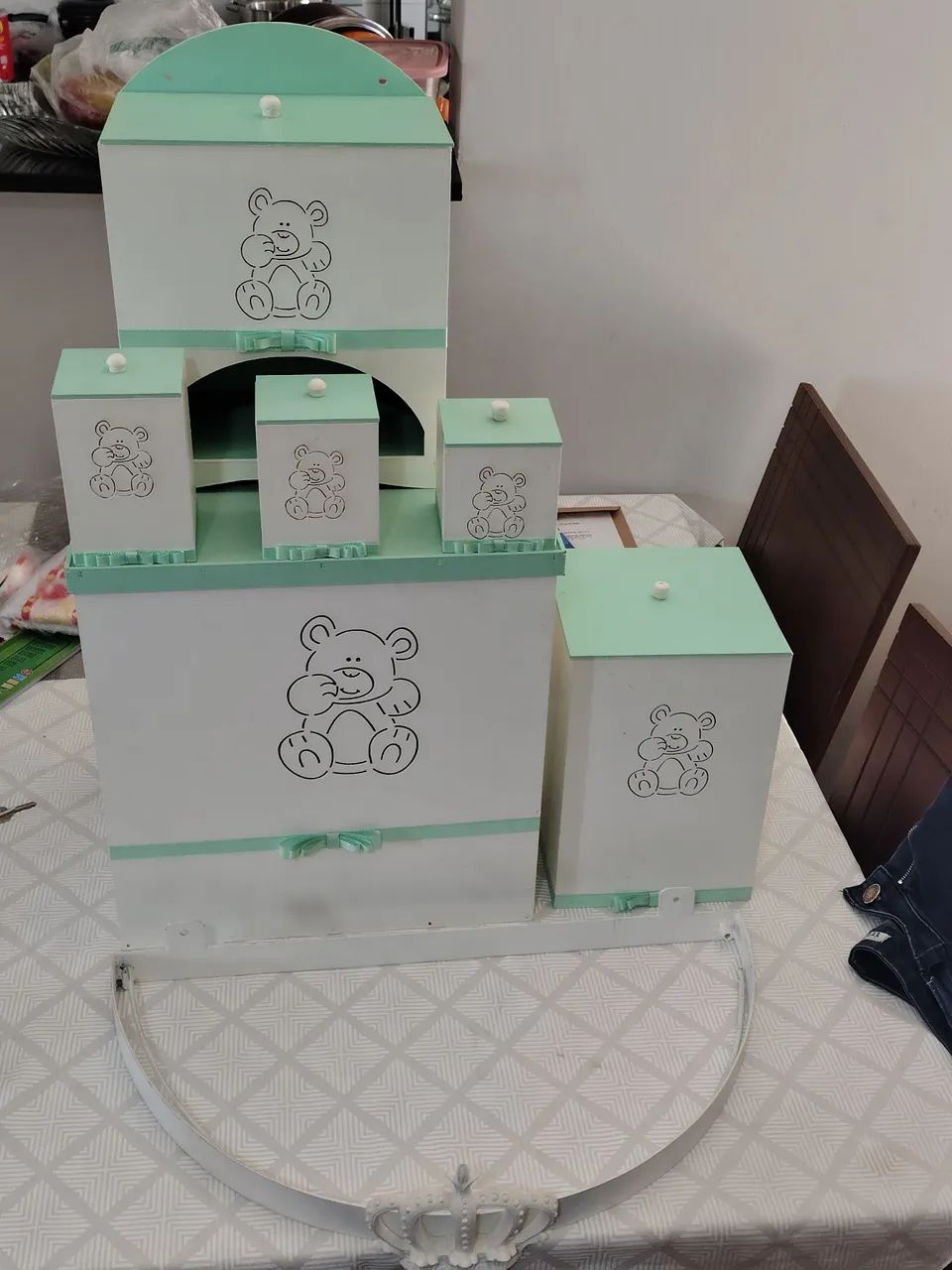 Decoração Quarto de Bebê - Dossel + Mosquiteiro + Kit Higiene - Foto 4