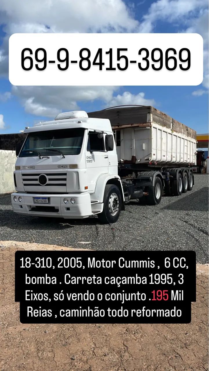 18-310 titan , caçamba 3eixo