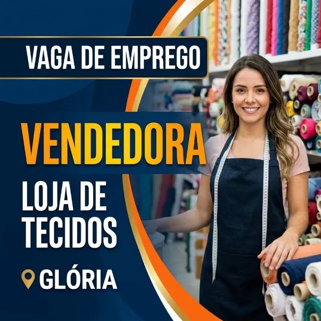 Vaga para Vendedora - Glória 