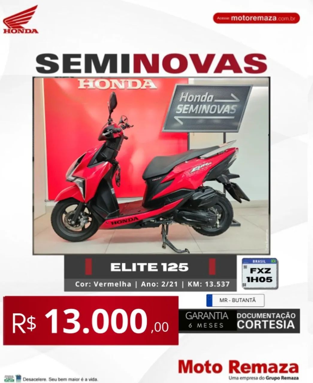 ELITE 125 2021 ( TRANSF GRÁTIS )