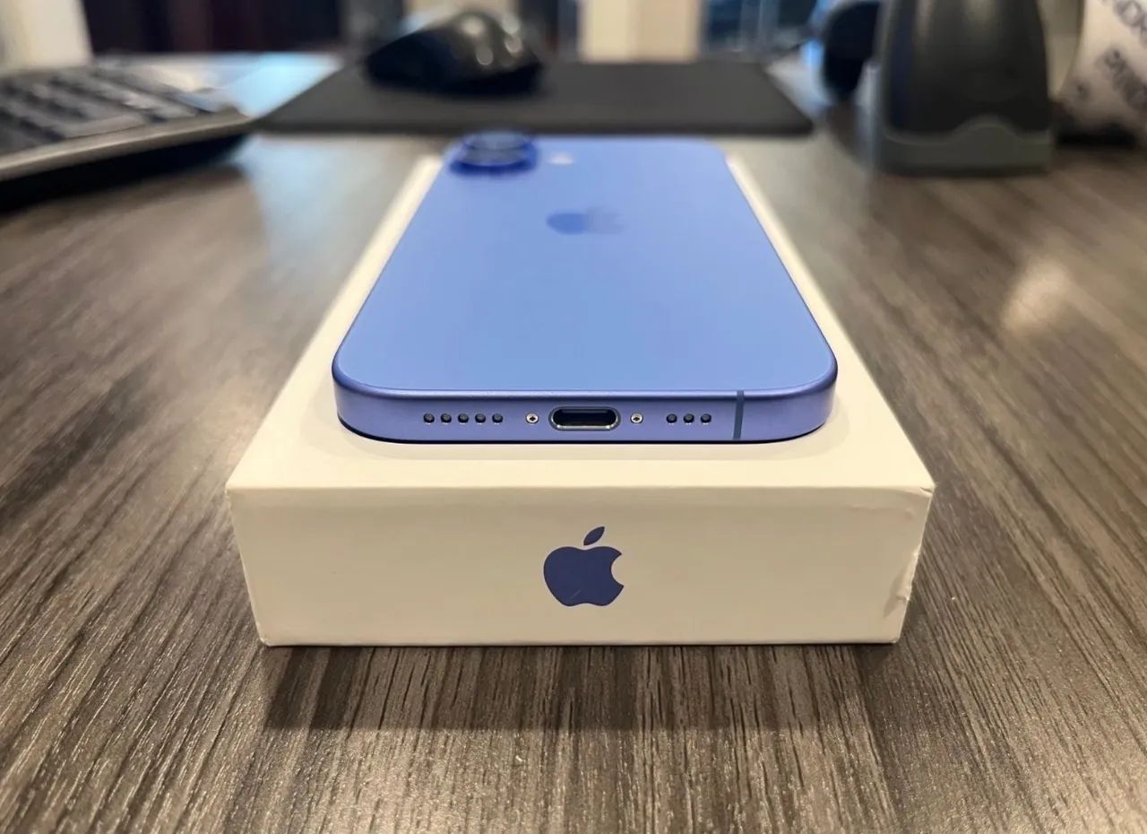 iPhone 16 128GB Ultramarino ANATEL com Nota Fiscal - Foto 5