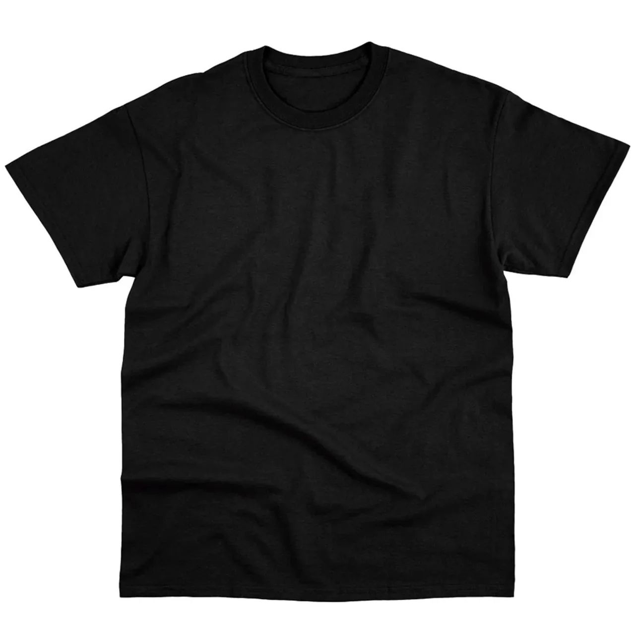 Camiseta Básica Masculina Preta 100% Algodão - Foto 3