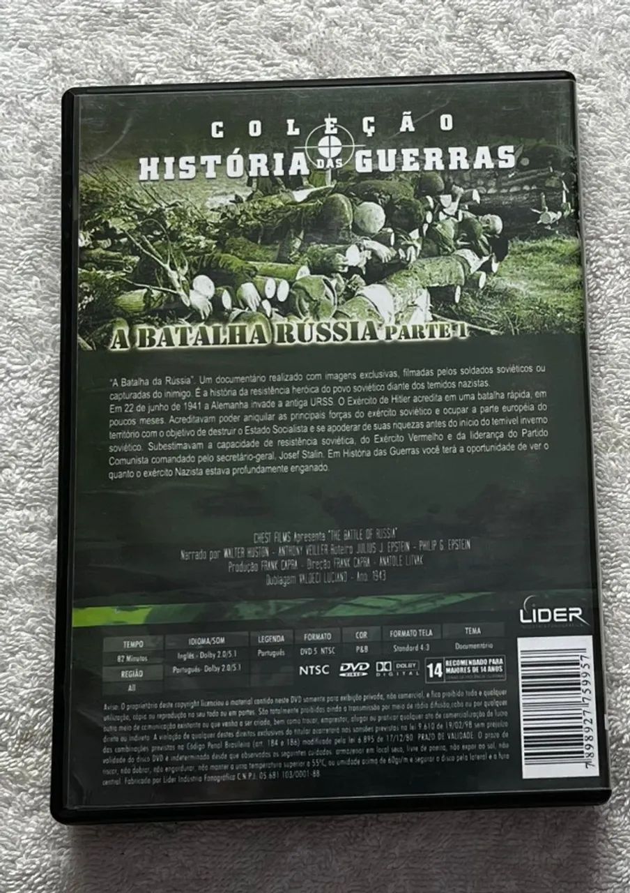 DVD Histórias das Guerras - A Batalha da Rússia parte 1 - Foto 3