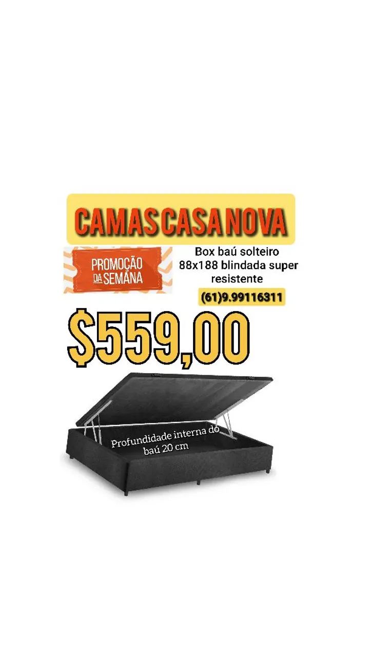 Box baú solteiro a partir de $559,00