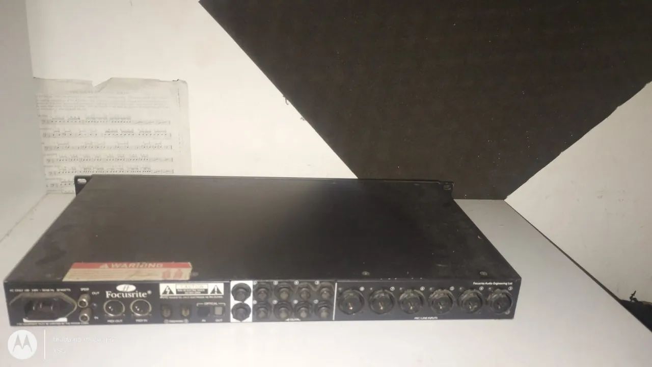 Interface saffire pro 40 <br>8 canais