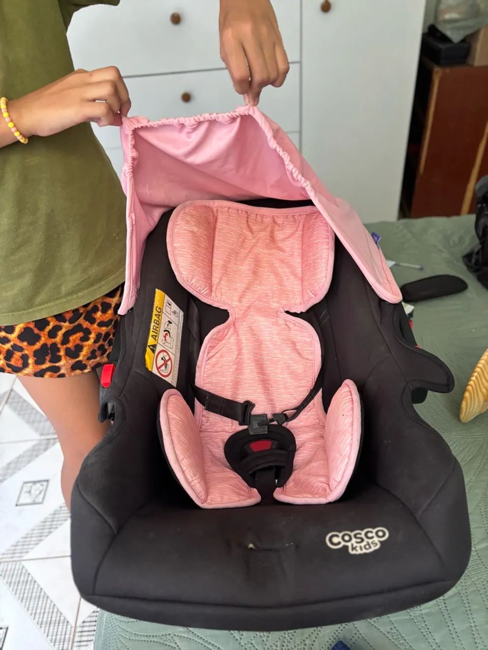 Bebê conforto cosco - rosa 