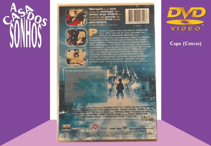 DVD Duplo Metrópolis de Osamu Tezuka - 2 Discos - CDs, DVDs etc