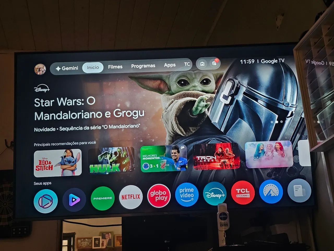 TV TCL C6K 55 POLEGADAS QD MINILED NOTA FICAL 1 MES DE USO - Foto 2