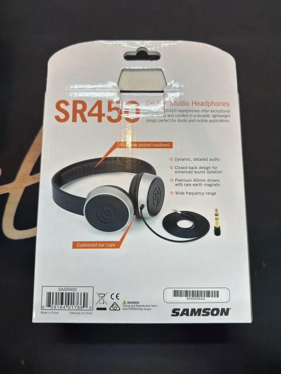 Fone de ouvido headphone Samson SR450 - Foto 2