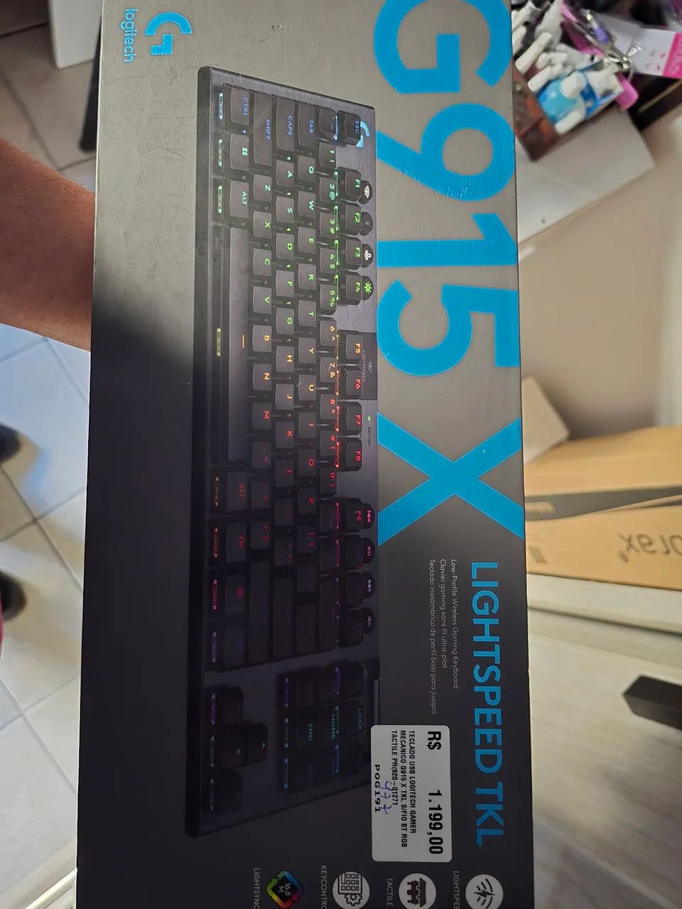 Teclado logitech gamer g915 tkl