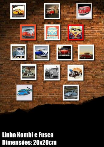 Quadros Decorativos Fusca e Kombi