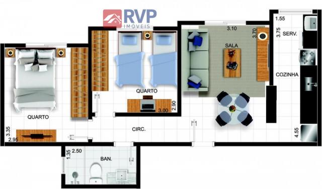Apartamento, Recanto da Mata, Juiz de Fora-MG - Foto 3