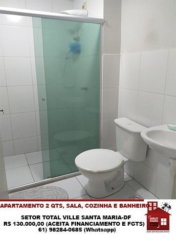 Excelente Apartamento 2 Quartos Setor Total Ville-DF - Foto 5