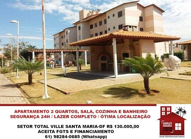 Excelente Apartamento 2 Quartos Setor Total Ville-DF - Foto 10