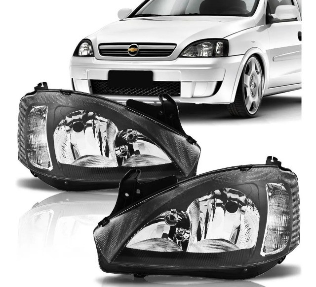Farol corsa montana mascara negra 08 09 10 11