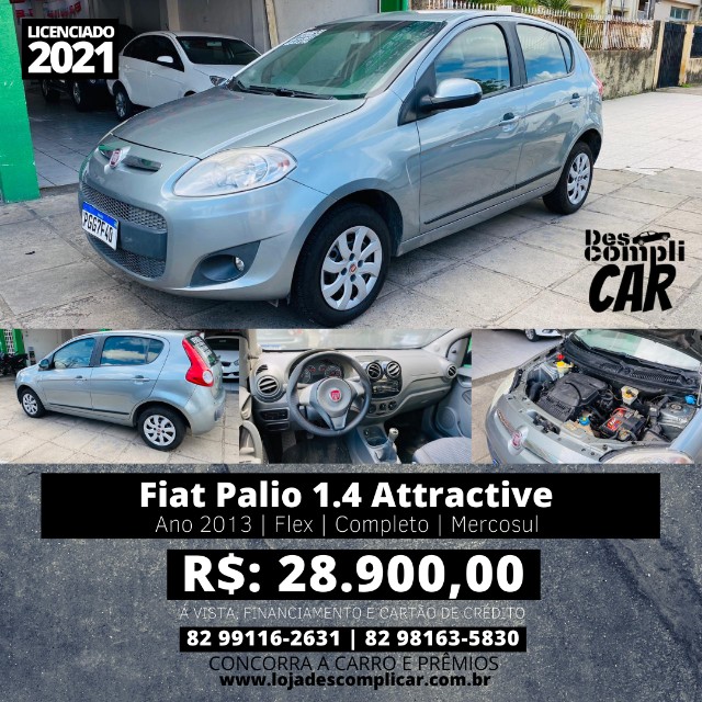 PALIO 1.4 ATTRACTIVE FLEX 2013  TRIUNFO AUTOMÓVEIS 