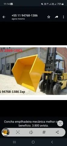 Conchas Pega Areia Brita Para Empilhadeiras Na FT Emp