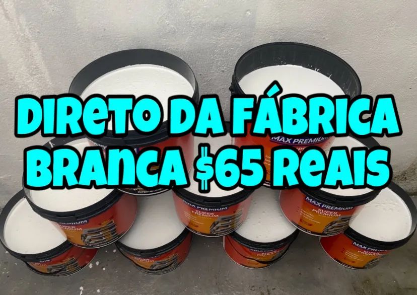 Tinta de ótima qualidade preço de fábrica branca só $$ 65 reais  - Foto 3