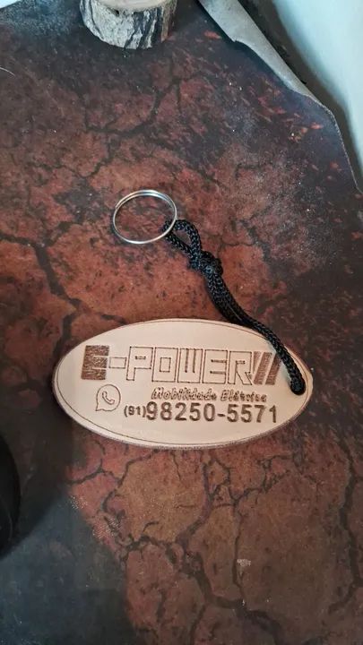 Chaveiro  EVA e Couro