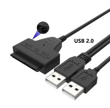 Adaptador Cabo Tipo Case Hd Usb 2.0 Externo Sata 2,5 Ssd - Foto 4