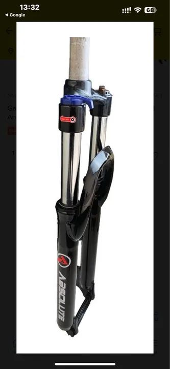 Garfo Suspensão Bike Aro 29 Absolute Mxfk18 Aheadset Aço Preto Com trava - Foto 5