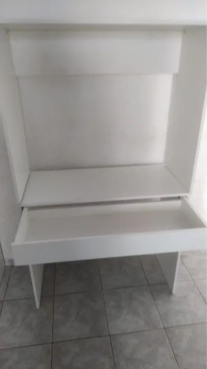 Mesa branca para estudo  com gaveta e sem gaveta  - Foto 2