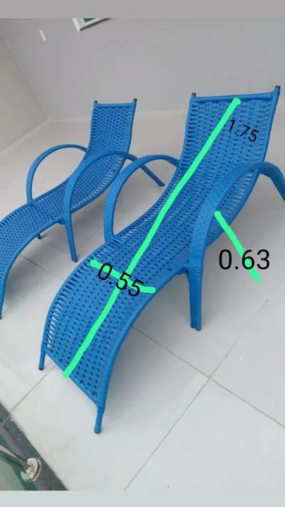 CADEIRA DE PISCINA EM FIBRA - Foto 4