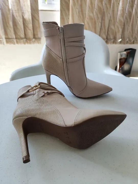 Bota Constance, n. 34, offwhite, cor creme - Foto 3
