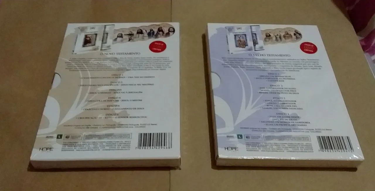 Box DVD A Bíblia VELHO Testamento com 4 DVD'S + O NOVO Testamento 6 DVD'S - Lacrados - Foto 2