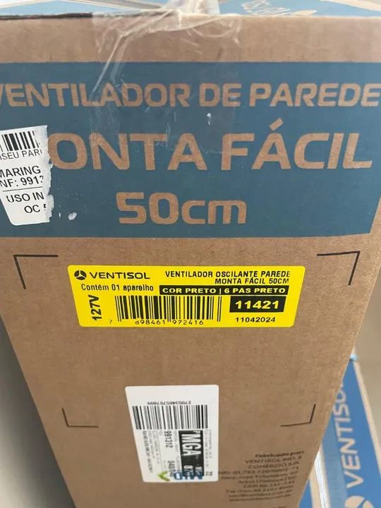 Ventilador de Parede Ventisol Monta Fácil 50cm - Foto 5