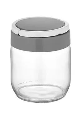 Conjunto De Potes De Vidro Cinza Wx08828  425ml 660ml 1 L Splendo - Foto 2