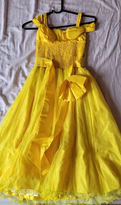 Vestido de Princesa Amarelo para Menina - Foto 2
