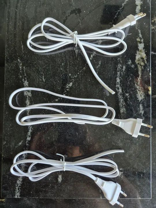 Cabo PP Rabicho de Tomada para Eletrônicos e Iluminação