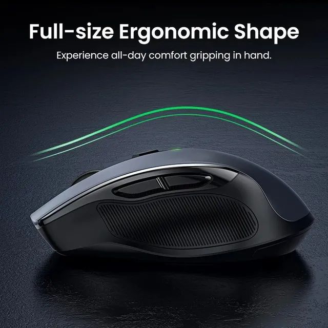 Mouse Ugreen Silencioso e ergonômico sem fio 2.4G - Foto 2