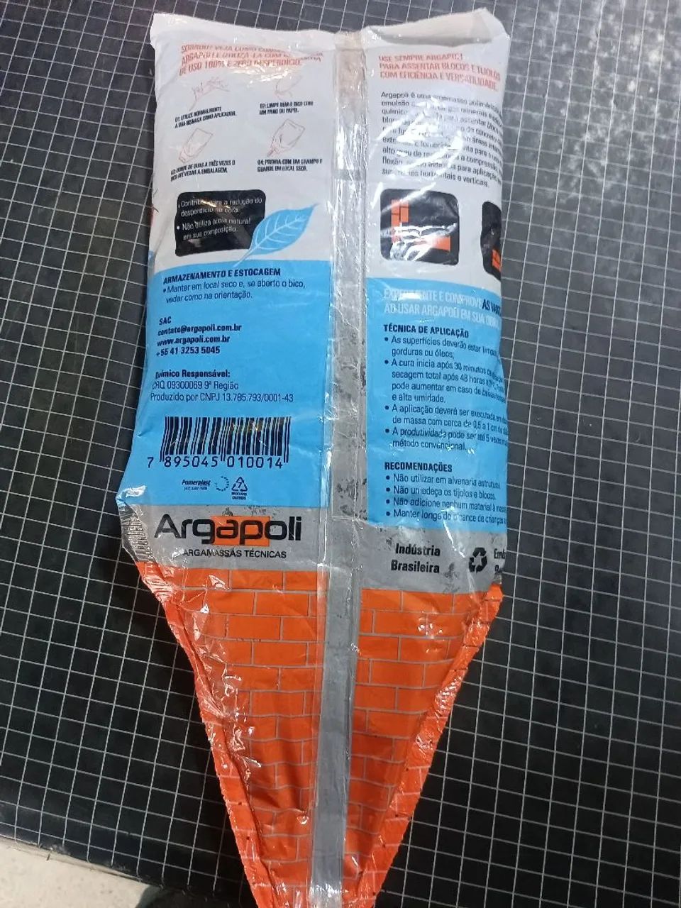 Cola tijolo e bloco de cerâmica ou concreto biomassa polimérica argapoli - Foto 2