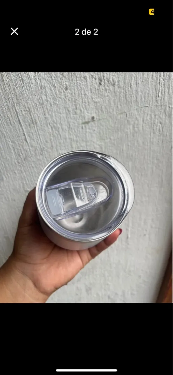 Copo térmico Inox com Tampa