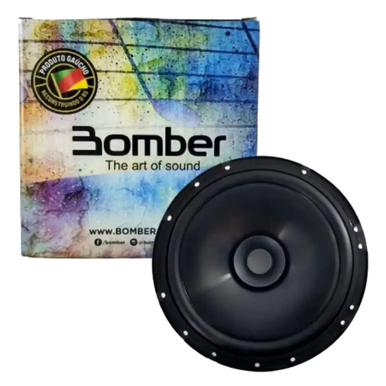 PAR Auto Falante Bomber 6 Polegadas NOVOS (50rms cada)