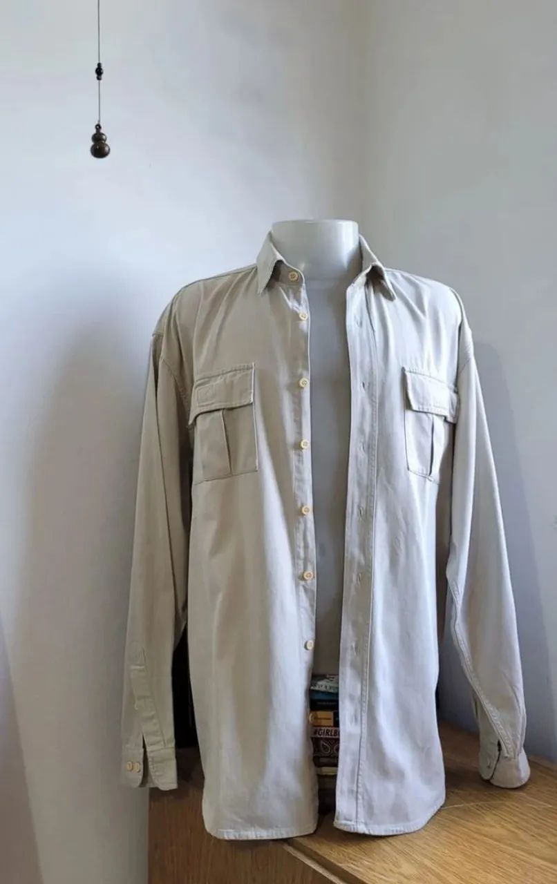 camisa algodão cru Tam G - Foto 2