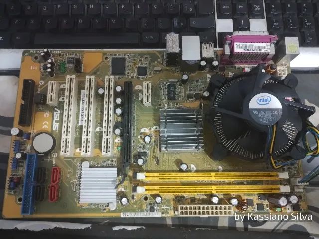 kit antigo 775/off Asus P5/pentium E5xxx dualcore/cooler/pasta - Foto 2
