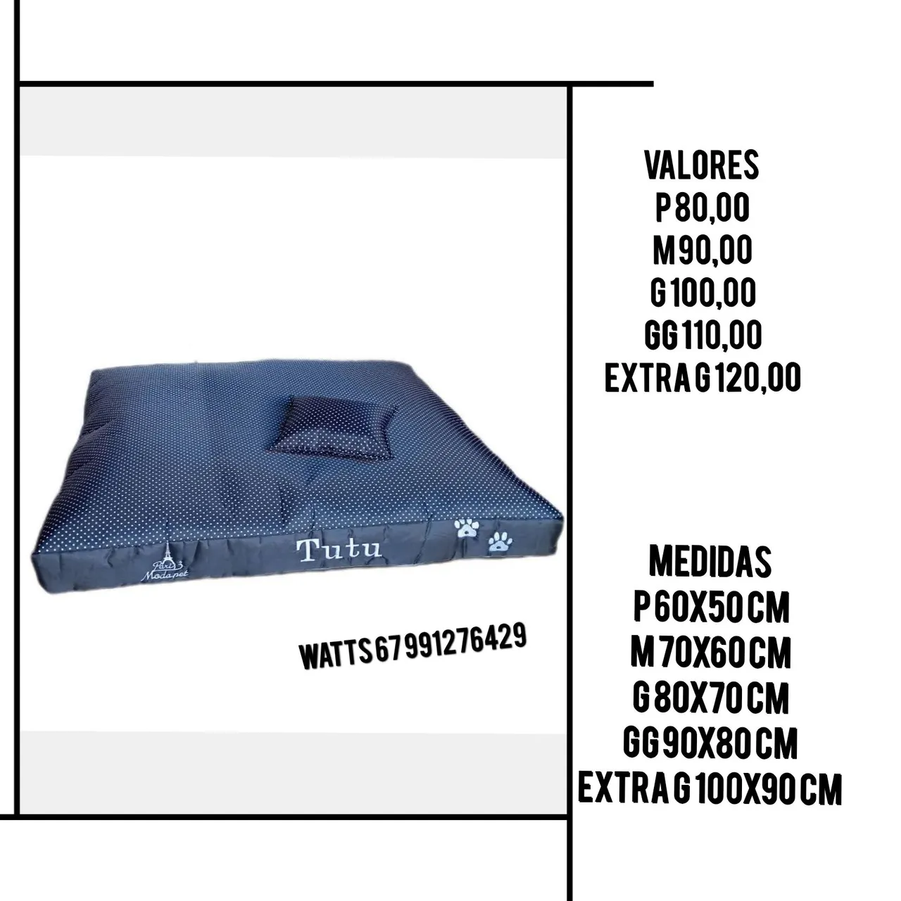 Cama Pet almofadao - Conforto e Qualidade para seu Amigo