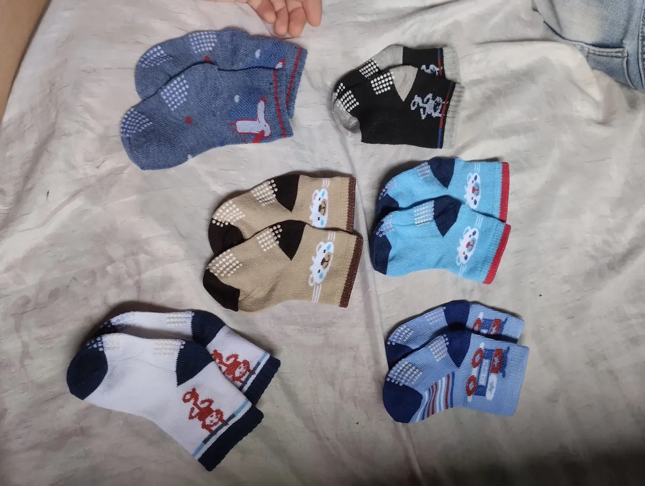 6 Pares de Meias para Bebê - Diversos Modelos