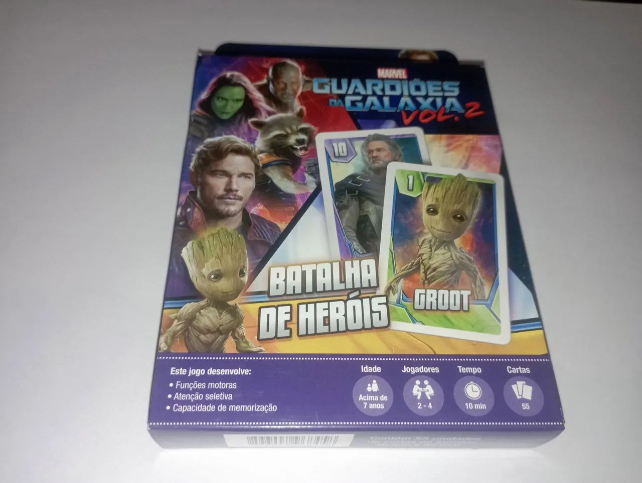Jogo de cartas batalha de heróis. Guardiões da galáxia vol.2